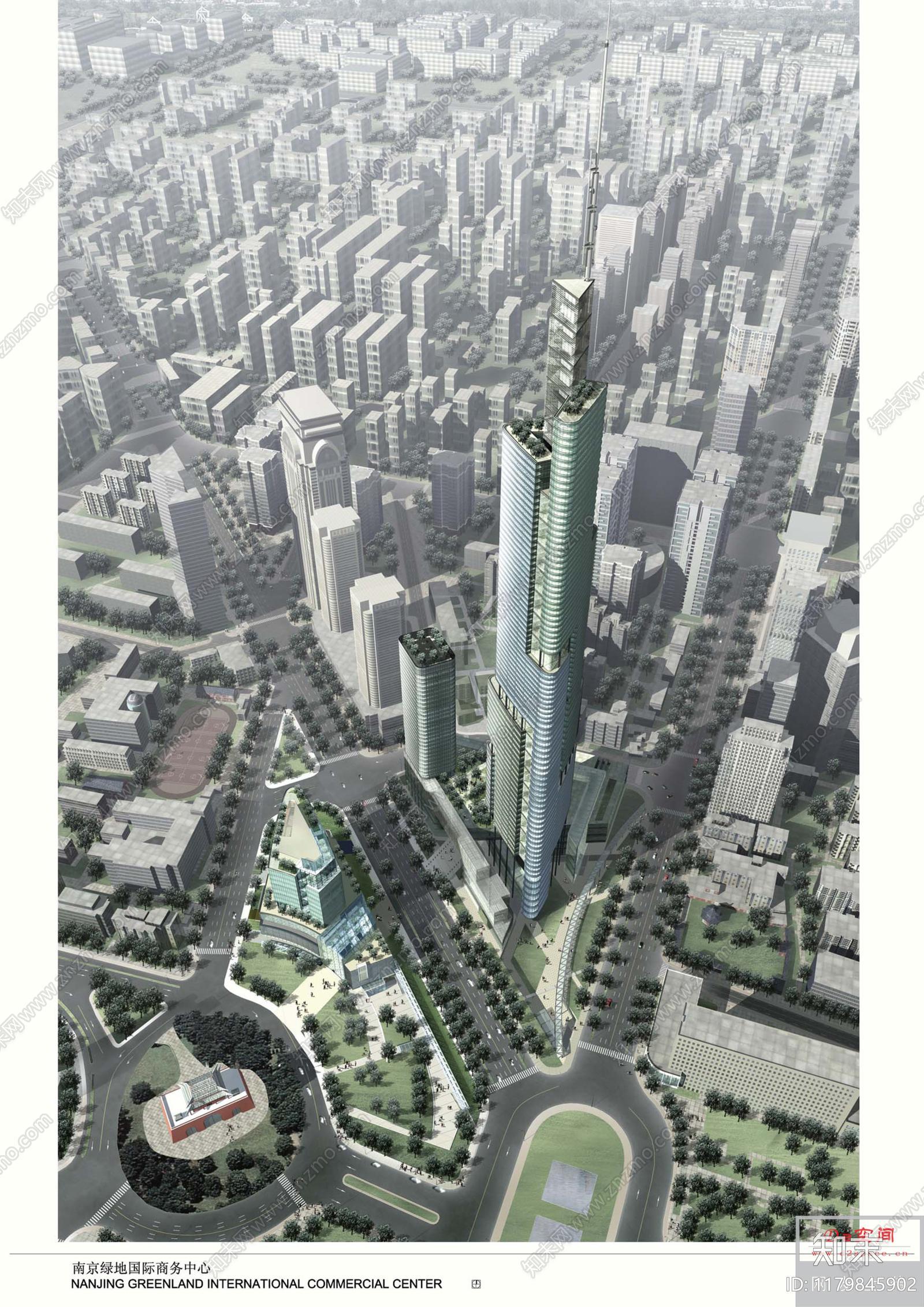 [som]南京绿地国际商务中心建筑设计(共12页)-jzsck.taobao.com下载【ID:1179845902】