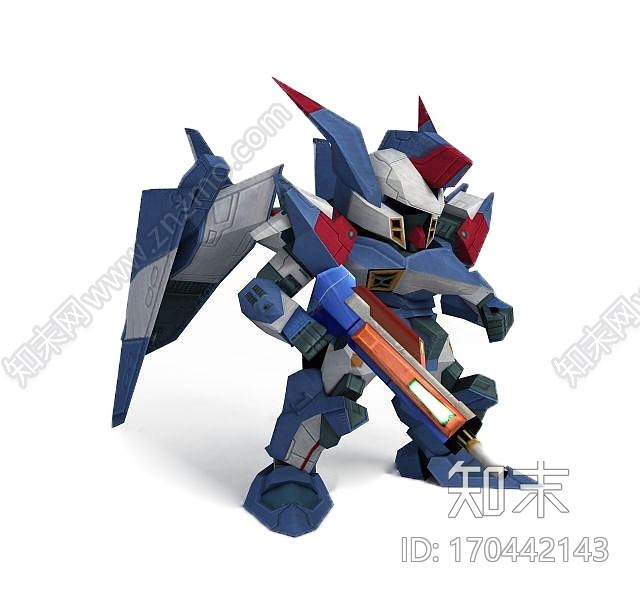 现代3D高达CG模型下载【ID:170442143】