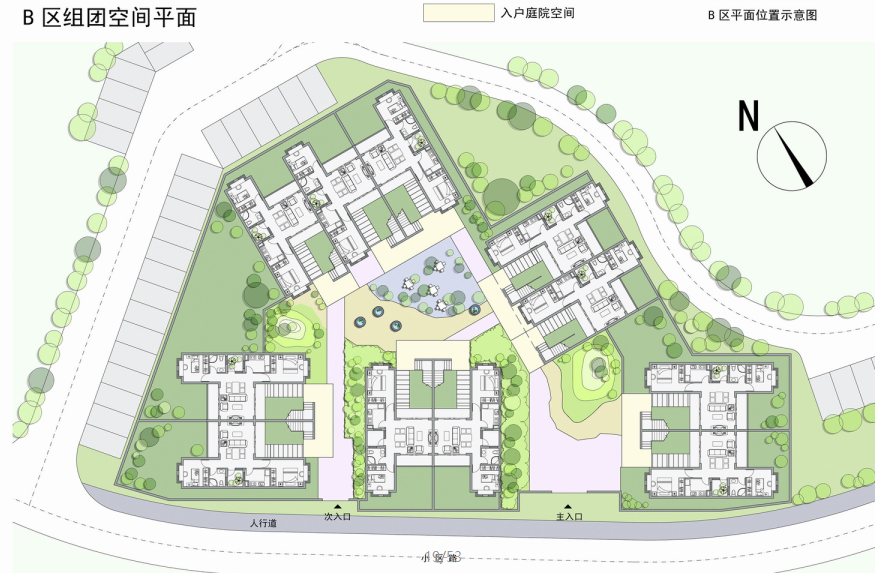 [内蒙古]青城居住区景观方案文本+CAD-土人cad施工图下载【ID:161053169】