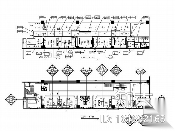 [深圳]豪华行政办公室室内设计施工图cad施工图下载【ID:161692163】