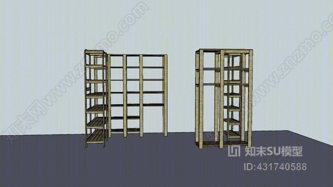 松木储藏室SU模型下载【ID:431740588】
