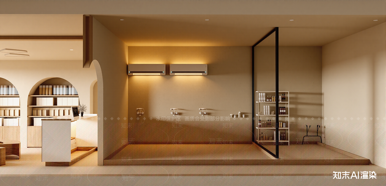 现代宠物店SU模型下载【ID:1215975341】