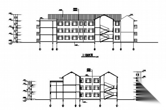 某三层小型公寓建筑方案图cad施工图下载【ID:149844135】