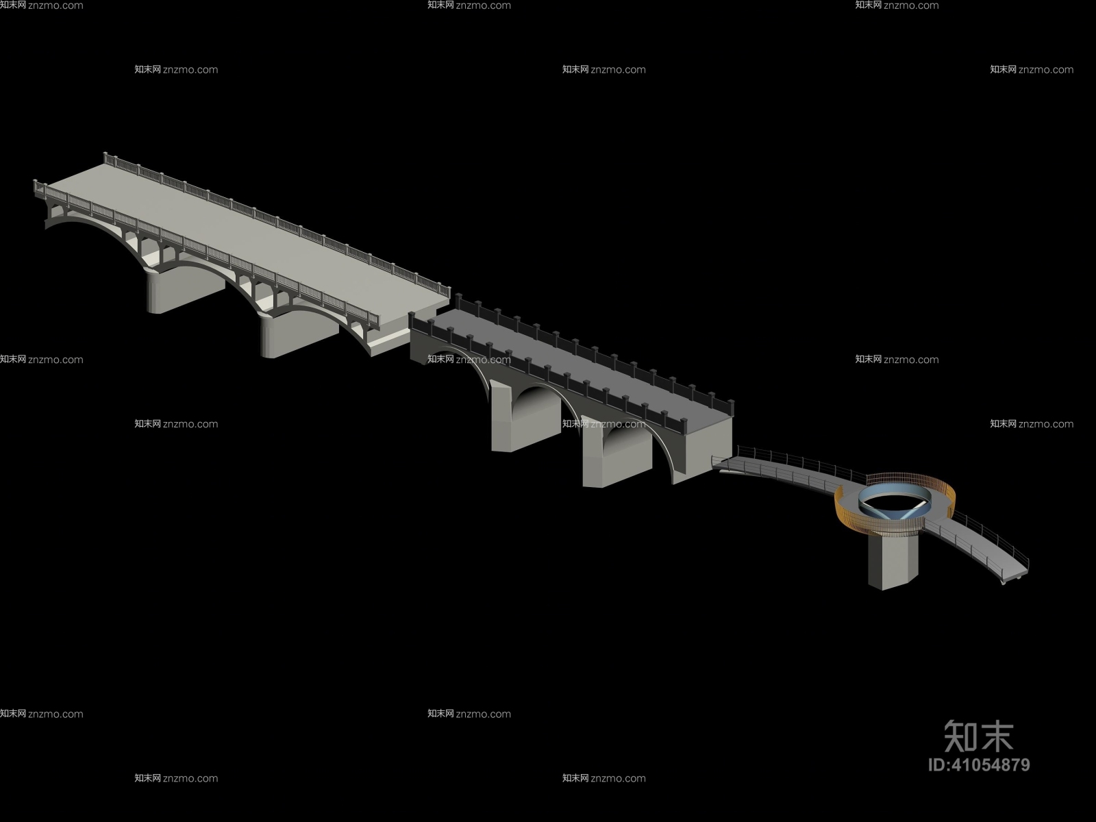 户外小桥43D模型下载【ID:41054879】