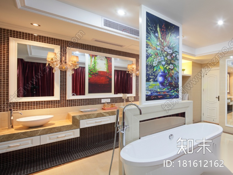 [江苏]新古典风格260平米联体别墅设计施工图施工图下载【ID:181612162】