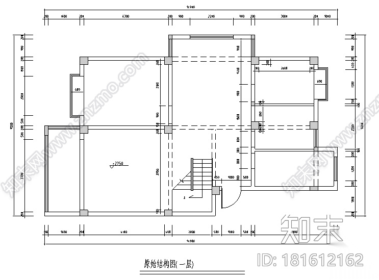 [江苏]新古典风格260平米联体别墅设计施工图cad施工图下载【ID:181612162】