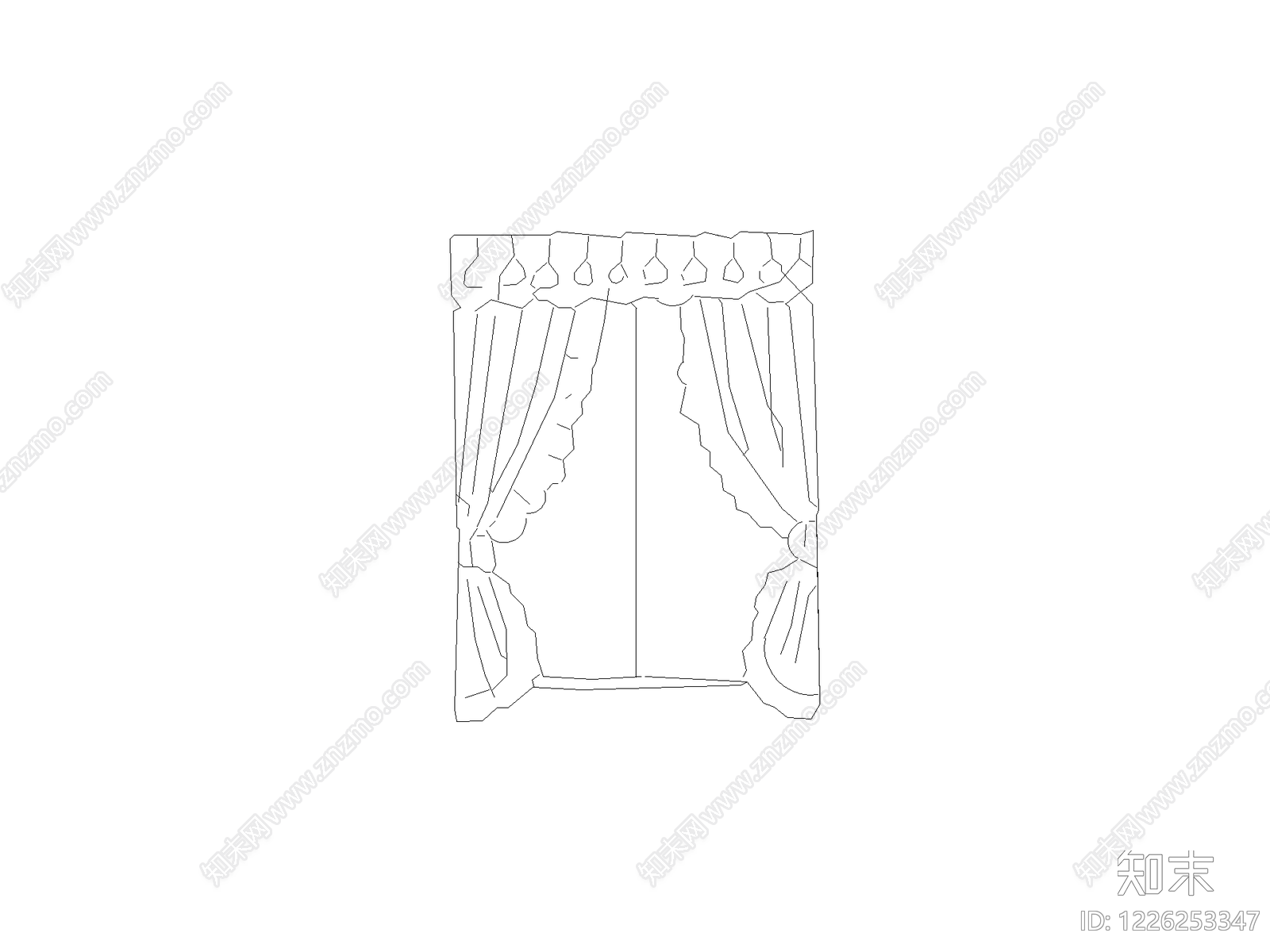 窗帘CAD图纸