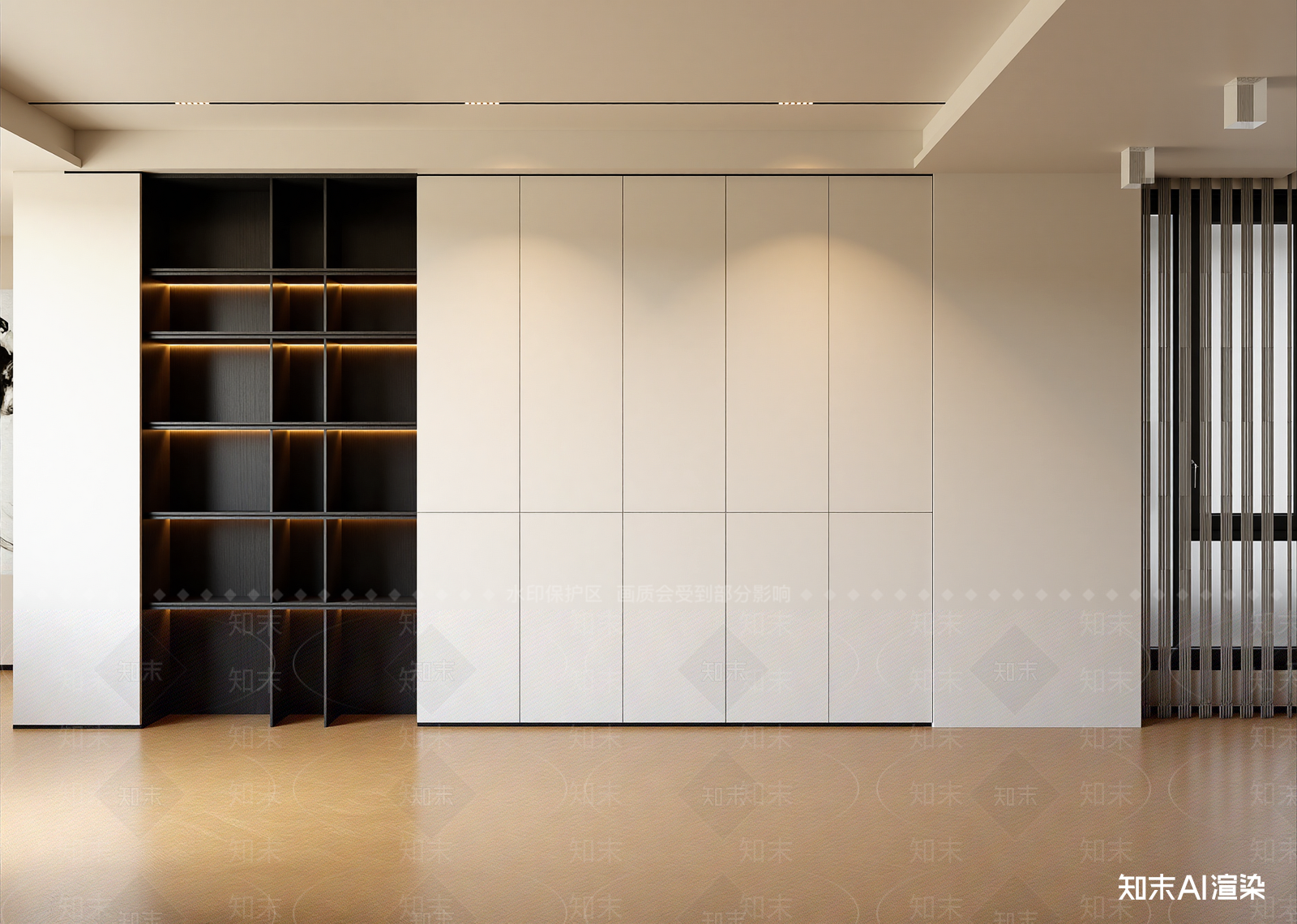 现代衣帽间3D模型下载【ID:1215035696】