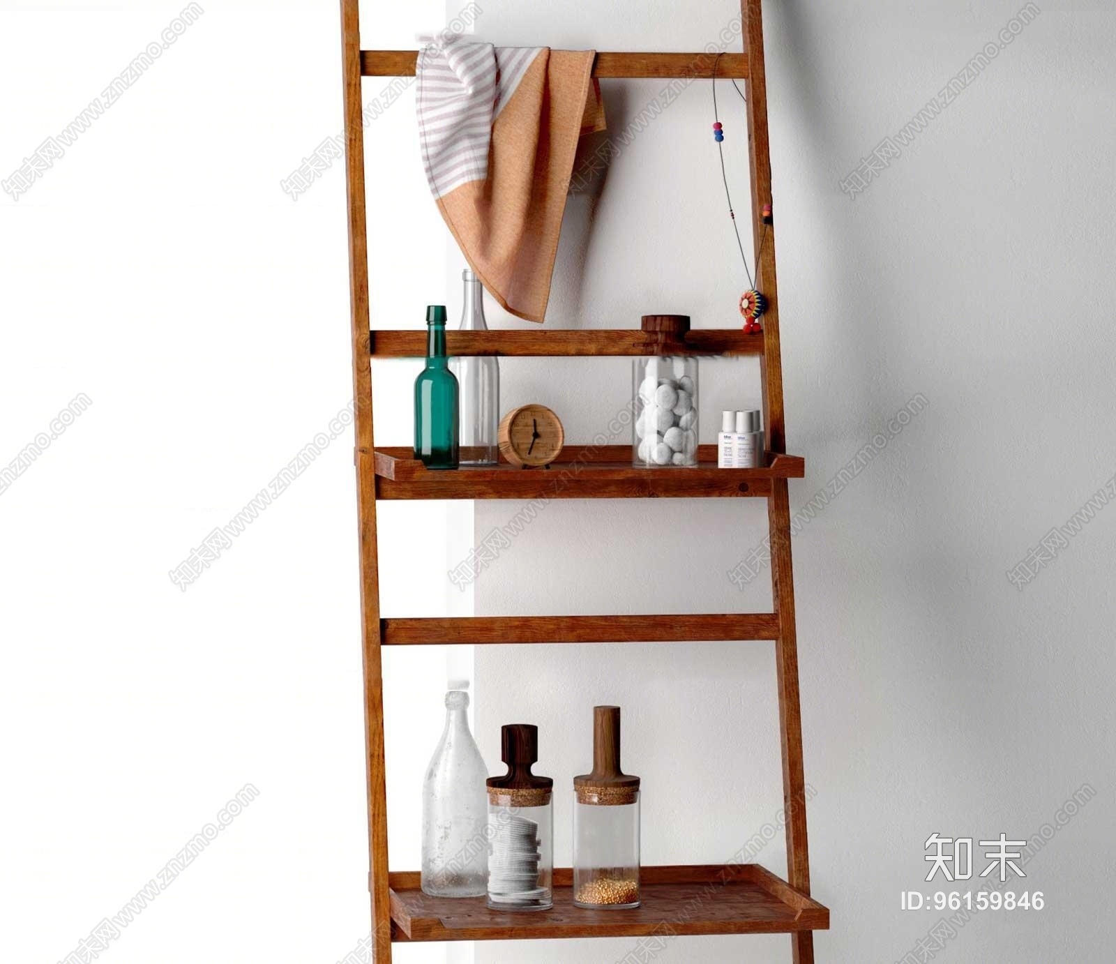 现代置物架3D模型下载【ID:96159846】
