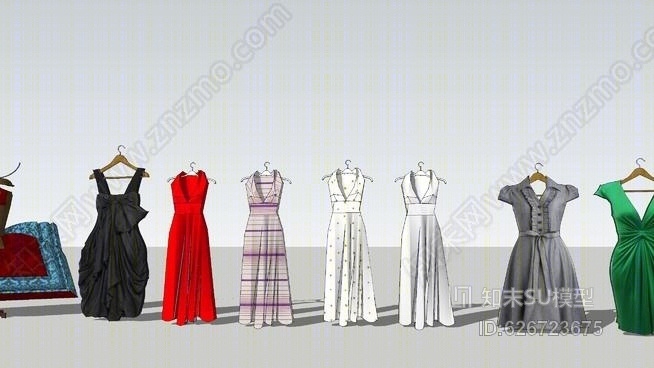 服装SU模型下载【ID:626723675】