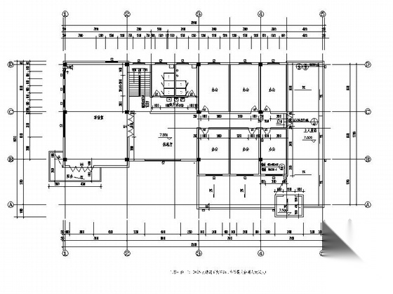 [安徽]现代多层框架式办公楼建筑施工图施工图下载【ID:167506146】