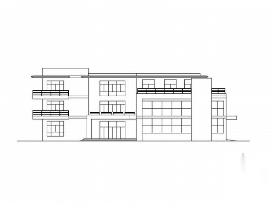 [安徽]现代多层框架式办公楼建筑施工图施工图下载【ID:167506146】