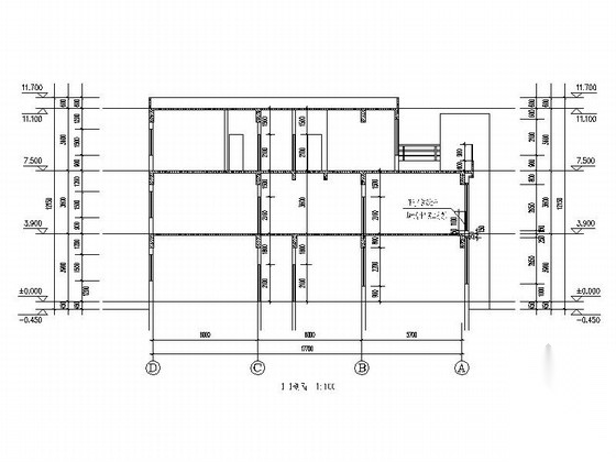 [安徽]现代多层框架式办公楼建筑施工图施工图下载【ID:167506146】