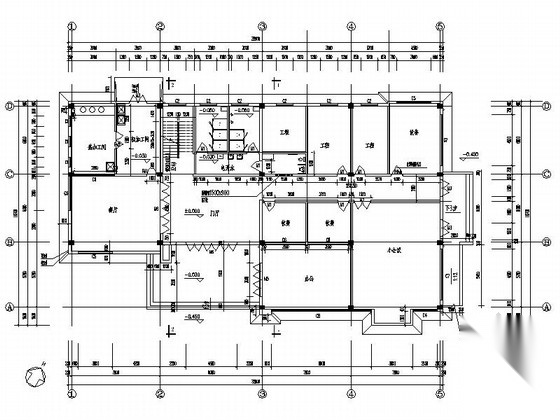 [安徽]现代多层框架式办公楼建筑施工图施工图下载【ID:167506146】