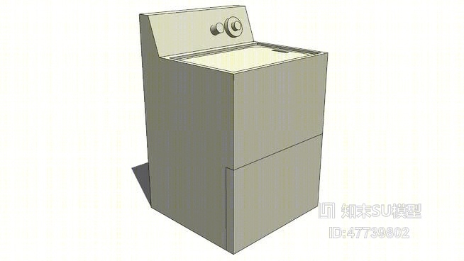 洗衣机SU模型下载【ID:47739802】