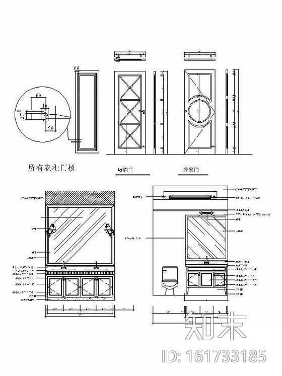 [上海]双层简欧式风格别墅住宅装修图cad施工图下载【ID:161733185】