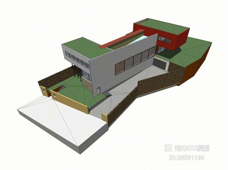 库哈斯达尔雅瓦别墅SU模型下载【ID:26561164】