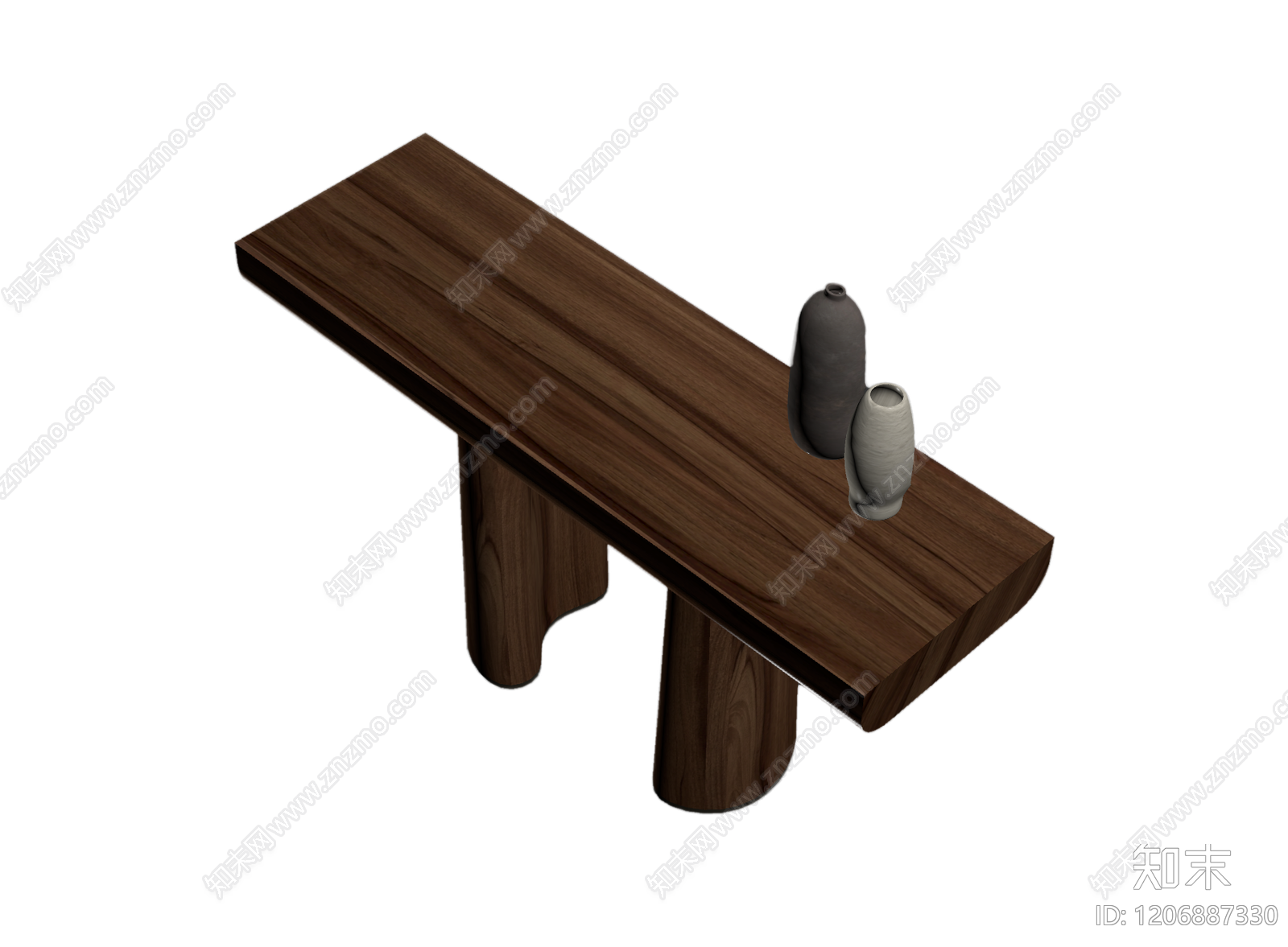 木质台面装饰组合3D模型下载【ID:1206887330】