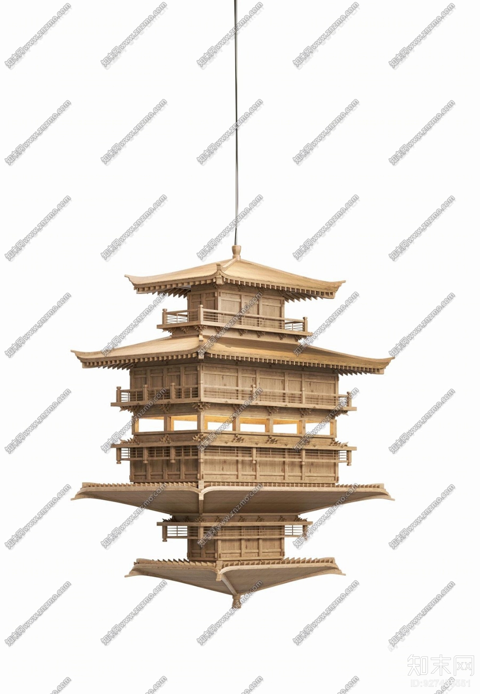 （悬赏模型）新中式3D模型下载【ID:927435551】