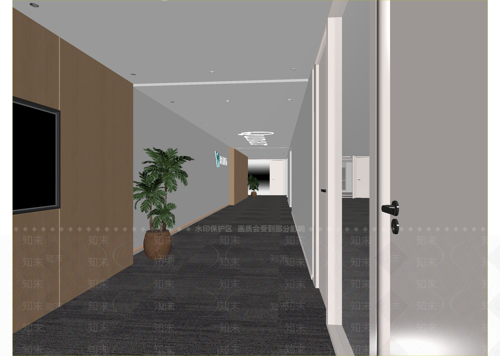 现代走廊3D模型下载【ID:1215171368】