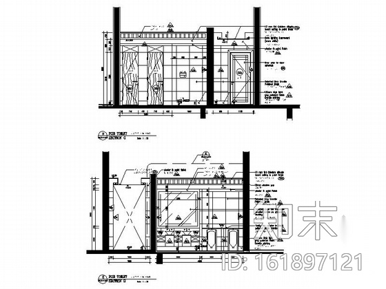 [浙江]城市湿地豪华五星级现代酒店室内装修施工图（含效...cad施工图下载【ID:161897121】