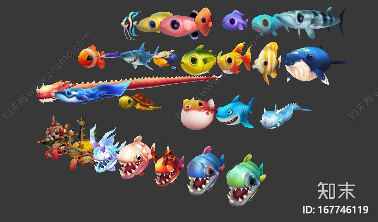 捕鱼游戏CG模型下载【ID:167746119】