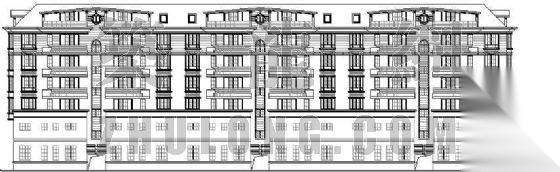 一套沿街商住楼设计方案cad施工图下载【ID:149855185】