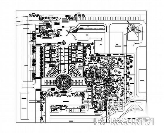 某工厂景观园林施工图纸cad施工图下载【ID:165918151】