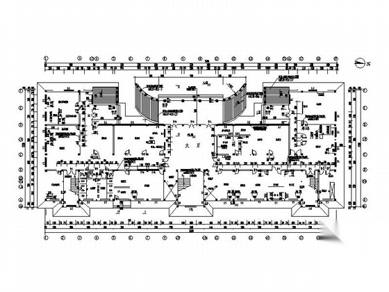 某医院六层门诊楼及急诊中心建筑扩初图cad施工图下载【ID:166317112】