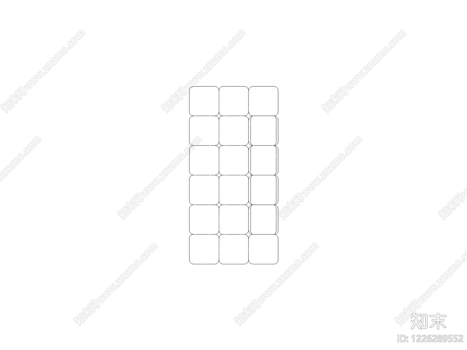 现代地面拼花CAD图纸