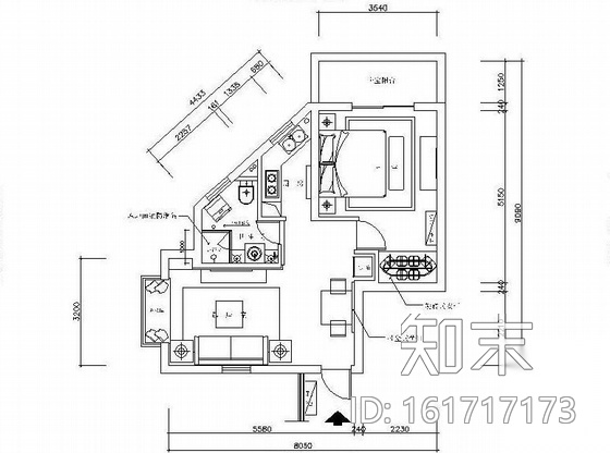 60平米公寓楼设计方案图施工图下载【ID:161717173】