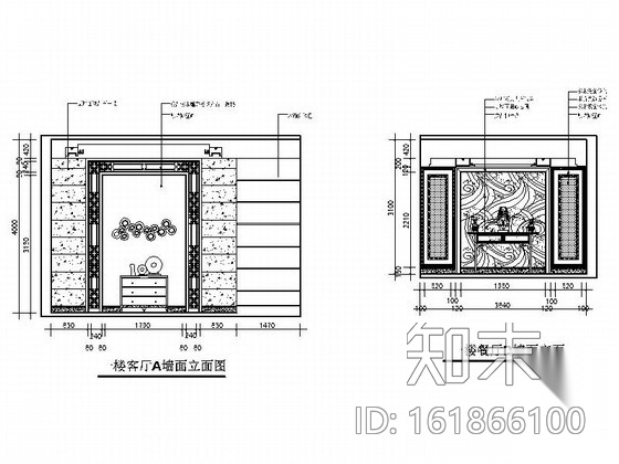 [上饶]商业中心区新中式四层别墅装修施工图cad施工图下载【ID:161866100】