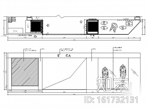 [贵州/河南]两店知名品牌女装专卖店室内设计施工图（含...cad施工图下载【ID:161732131】