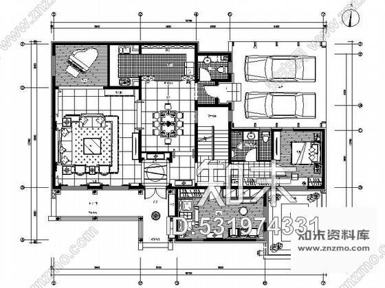 施工图北京独立住宅浓郁中式风格双层别墅装修图含方案施工图下载【ID:531974331】