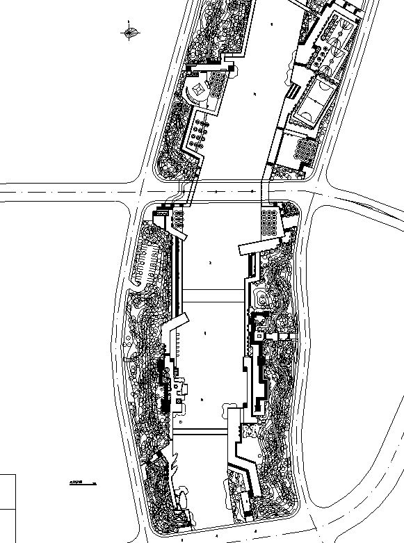 [安徽]皖北平原风情滨湖休闲绿带景观设计施工图施工图下载【ID:161017171】