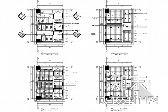 [苏州]现代教育理念实验小学装修施工图（含电气及给排水...施工图下载【ID:165111174】