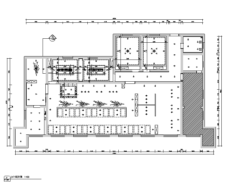 [新疆]430平米泰式海鲜火锅设计施工图（附效果图）cad施工图下载【ID:161763151】