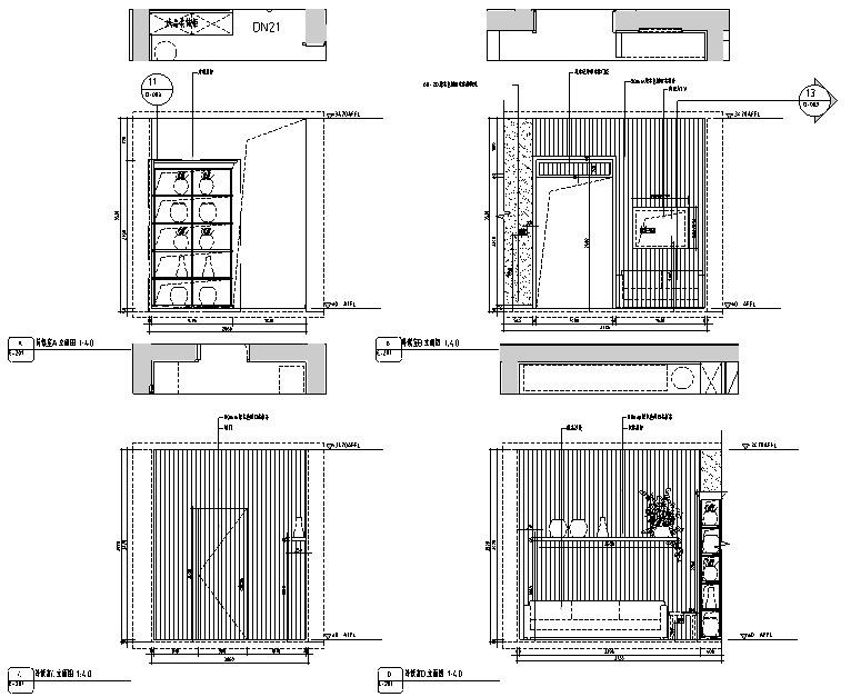 [新疆]430平米泰式海鲜火锅设计施工图（附效果图）cad施工图下载【ID:161763151】