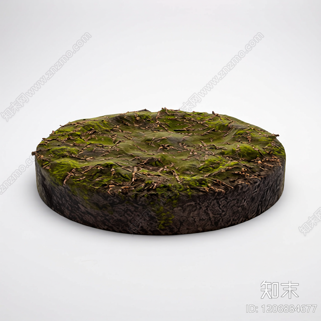 树桩装饰构件3D模型下载【ID:1206884677】