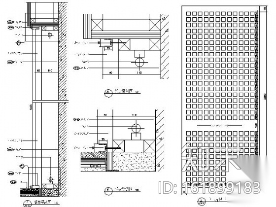 [珠海]和室禅风概念三居样板房施工图（含效果）cad施工图下载【ID:161899183】