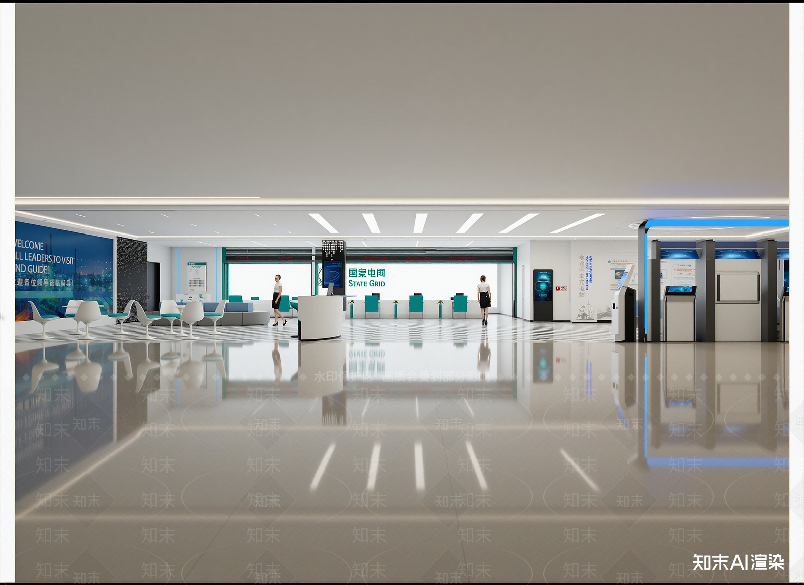 现代售楼处3D模型下载【ID:1214835308】