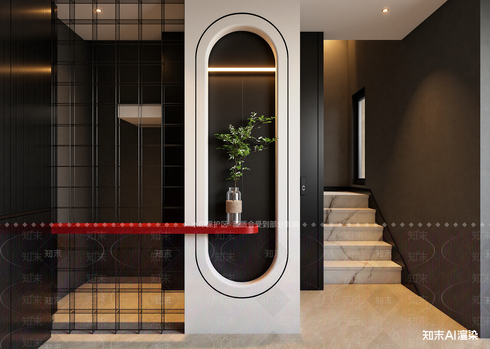 意式玄关3D模型下载【ID:1214952575】