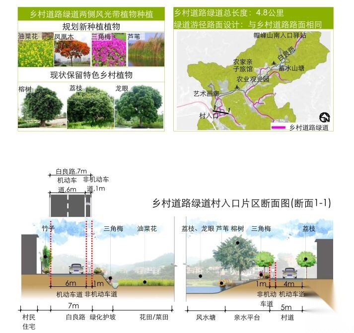 [广东]美丽乡村示范点某镇村庄详细规划景观方案设计P...cad施工图下载【ID:160921163】