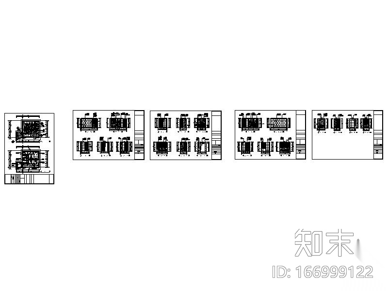 公共卫生间装修图纸cad施工图下载【ID:166999122】