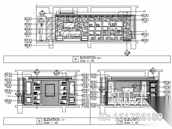 [四川]建筑工程公司时尚现代办公室精装修室内设计施工图...施工图下载【ID:161756180】