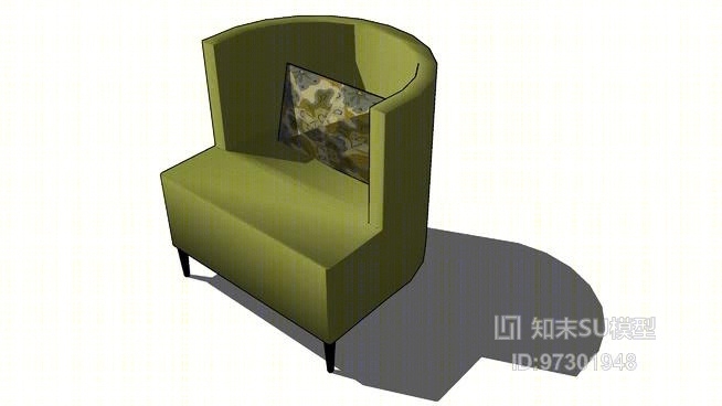 罗阿卡迪亚的椅子SU模型下载【ID:97301948】
