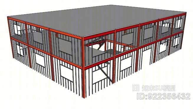 幕墙SU模型下载【ID:922356432】