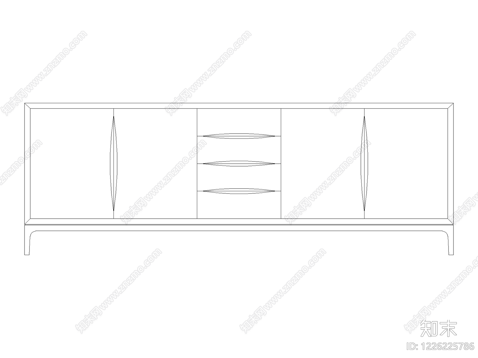 现代,意式柜子CAD图纸