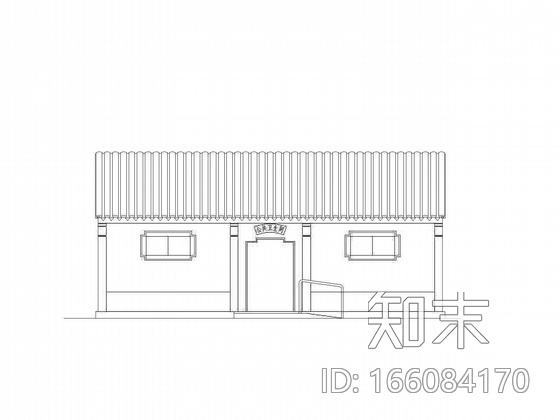 某仿古风公共卫生间厕所建筑cad施工图下载【ID:166084170】