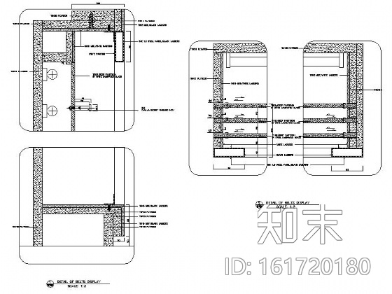 [台北]某品牌服饰室内专卖店装修图cad施工图下载【ID:161720180】